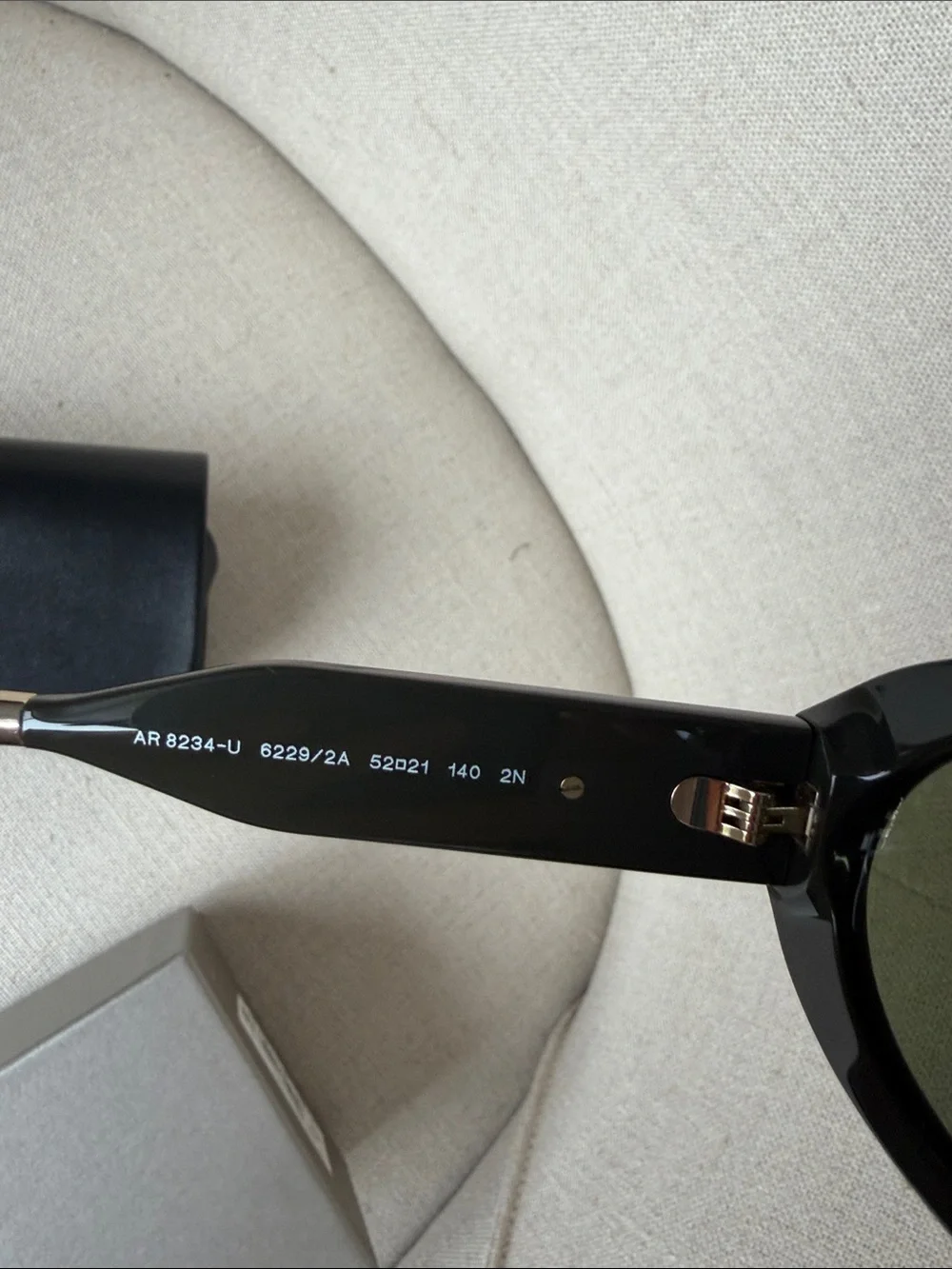 Giorgio Armani Dark Green Cat-Eye Sunglasses with Black Case